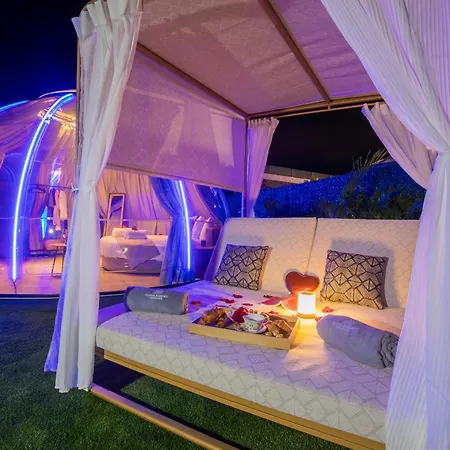 Experiencia Burbuja Con Jacuzzi Privado, Piscina Y Vistas Al Mar Tente de luxe *