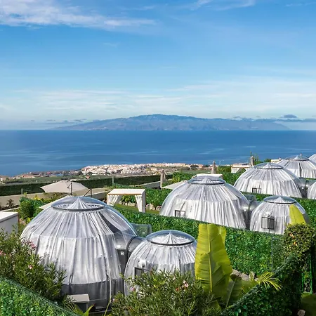 Luksusowy namiot Experiencia Burbuja Con Jacuzzi Privado, Piscina Y Vistas Al Mar