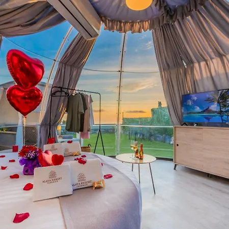 Luksusowy namiot Experiencia Burbuja Con Jacuzzi Privado, Piscina Y Vistas Al Mar *