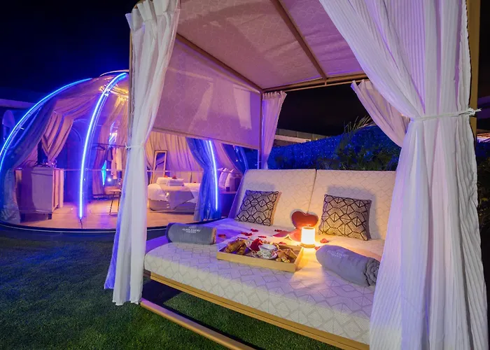 Experiencia Burbuja Con Jacuzzi Privado, Piscina Y Vistas Al Mar Tente de luxe *