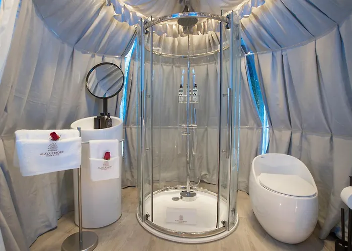 Tente de luxe Experiencia Burbuja Con Jacuzzi Privado, Piscina Y Vistas Al Mar *