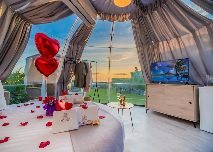 Tente de luxe Experiencia Burbuja Con Jacuzzi Privado, Piscina Y Vistas Al Mar *