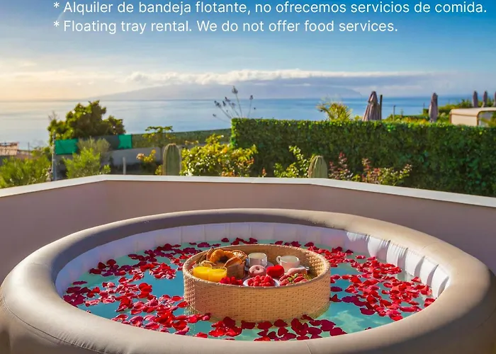 Tente de luxe Experiencia Burbuja Con Jacuzzi Privado, Piscina Y Vistas Al Mar Guía de Isora
